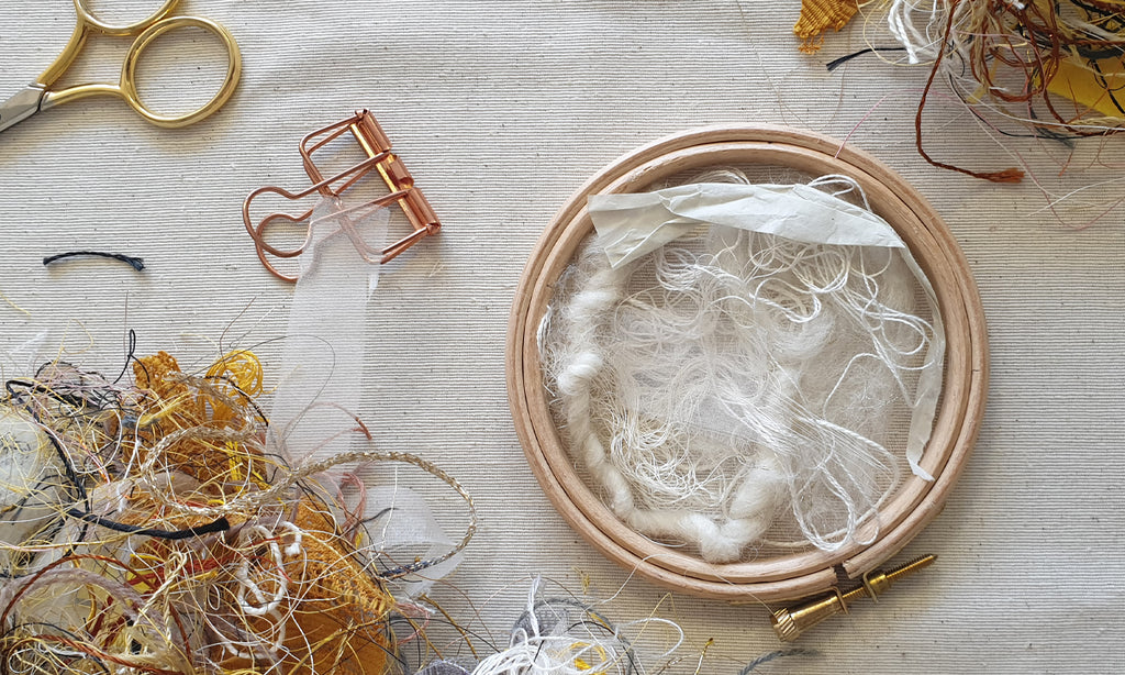 Re-using embroidery 'waste' in a creative way (9 tips!)