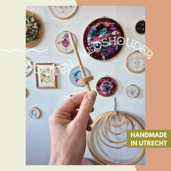 Nieuw! Houten handgemaakte kloshouder voor Lunéville borduren