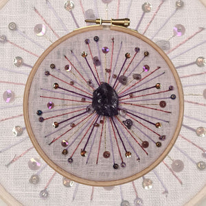 Starburst I (pink, purple, gold)