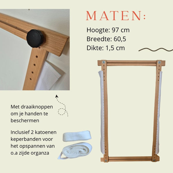Nieuw! Houten handgemaakte borduurframes voor Lunéville borduren