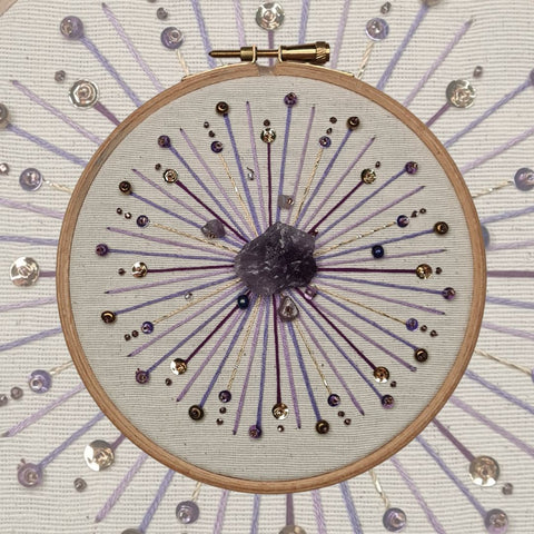 Starburst II (purple, lilac, gold)