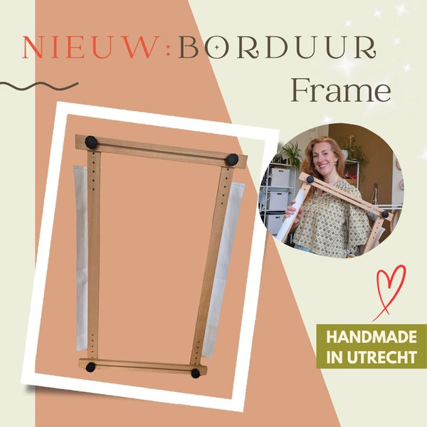 Nieuw! Houten handgemaakte kloshouder voor Lunéville borduren