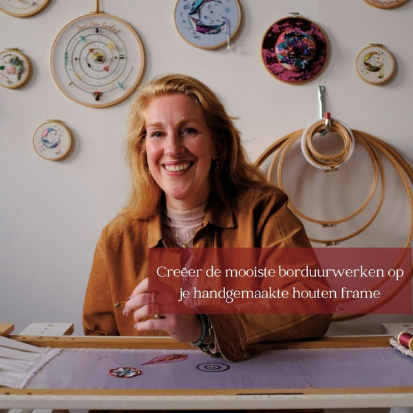 Nieuw! Houten handgemaakte borduurframes voor Lunéville borduren
